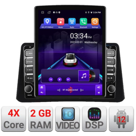 Navigatie dedicata Opel Mokka 2012-2016 K-MOKKA1 ecran tip TESLA 9.7" cu Android Radio Bluetooth Internet GPS WIFI 2+32 DSP Qua