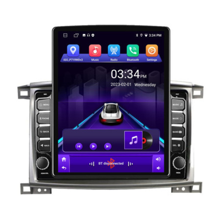 Navigatie dedicata Toyota Land Cruiser L100 2002-2008 K-l100 ecran tip TESLA 9.7" cu Android Radio Bluetooth Internet GPS WIFI