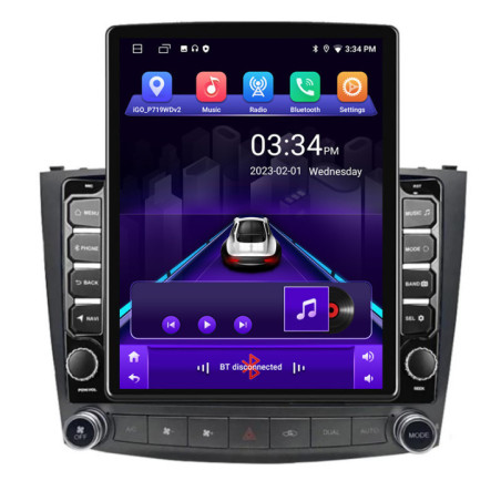 Navigatie dedicata  Lexus IS  2005-2011 K- IS ecran tip TESLA 9.7" cu Android Radio Bluetooth Internet GPS WIFI 2+32 DSP Quad C