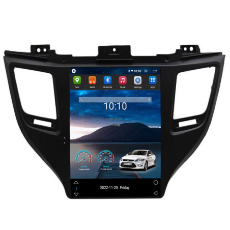 Navigatie dedicata tip Tesla Hyundai Tucson 2015-2020 radio gps internet 8Core 4G carplay android auto 2+32 kit-tesla-546+EDT-E