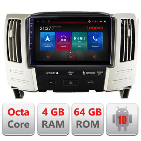 Navigatie dedicata Lexus RX300 2003-2008  Android radio gps internet Lenovo Octa Core 4+64 LTE Kit-RX300+EDT-E509-PRO