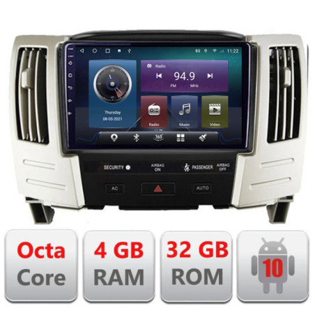 Navigatie dedicata Lexus RX300 2003-2008  Android radio gps internet Octa core 4+32 Kit-RX300+EDT-E409