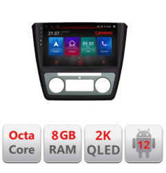 Navigatie dedicata Skoda Yeti 2009-2014 M-YETI Octa Core Android Radio Bluetooth GPS WIFI/4G DSP LENOVO 2K 8+128GB 360 Toslink