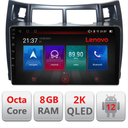 Navigatie dedicata Toyota Yaris 2008-2011 M-YARIS08 Octa Core Android Radio Bluetooth GPS WIFI/4G DSP LENOVO 2K 8+128GB 360 Tos
