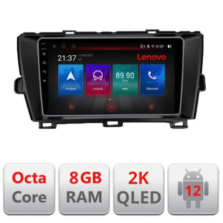 Navigatie dedicata Toyota Prius 2009-2014 M-TY39 Octa Core Android Radio Bluetooth GPS WIFI/4G DSP LENOVO 2K 8+128GB 360 Toslin