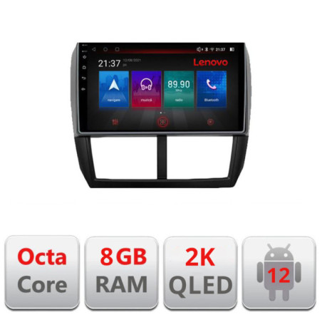 Navigatie dedicata Subaru Forester 2007-2013 M-SU01 Octa Core Android Radio Bluetooth GPS WIFI/4G DSP LENOVO 2K 8+128GB 360 Tos