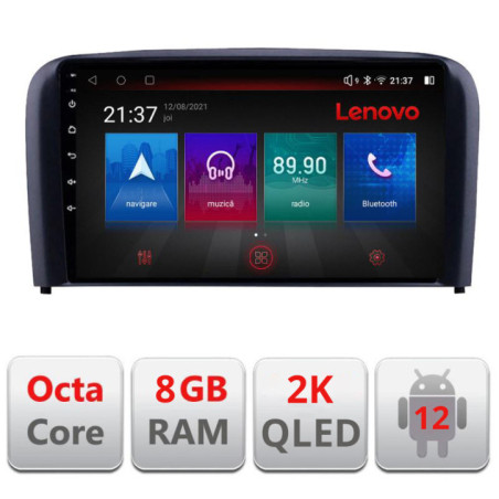 Navigatie dedicata Volvo S80 2004-2006 M-S80 Octa Core Android Radio Bluetooth GPS WIFI/4G DSP LENOVO 2K 8+128GB 360 Toslink
