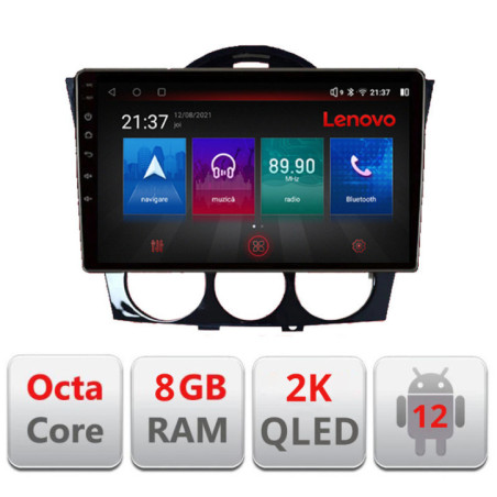 Navigatie dedicata Mazda RX8 2008-2011  Octa Core Android Radio Bluetooth GPS WIFI/4G DSP LENOVO 2K 8+128GB 360 Toslink