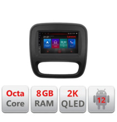 Navigatie dedicata Renault Trafic 2014-2017 M-rt09 Octa Core Android Radio Bluetooth GPS WIFI/4G DSP LENOVO 2K 8+128GB 360 Tosl