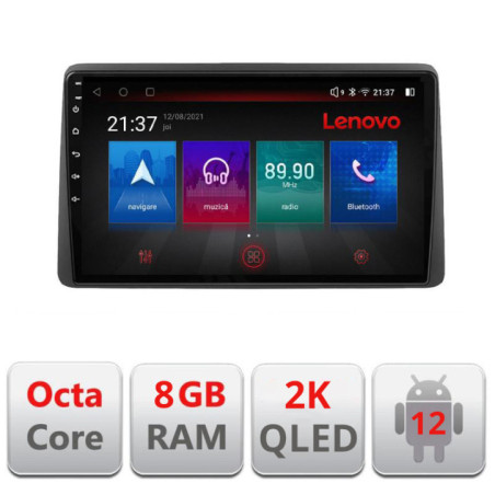 Navigatie dedicata DODGE RAM 2019-  Octa Core Android Radio Bluetooth GPS WIFI/4G DSP LENOVO 2K 8+128GB 360 Toslink