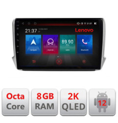 Navigatie dedicata Peugeot 208/2008 M-PSA Octa Core  Octa Core Android Radio Bluetooth GPS WIFI/4G DSP LENOVO 2K 8+128GB 360 To