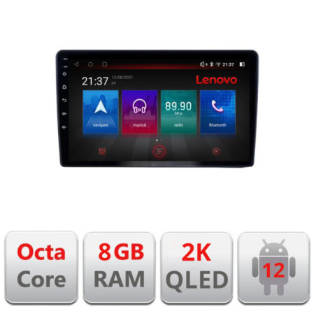 Navigatie dedicata Nissan Navara 2006-2014 M-NAVARA Octa Core Android Radio Bluetooth GPS WIFI/4G DSP LENOVO 2K 8+128GB 360 Tos