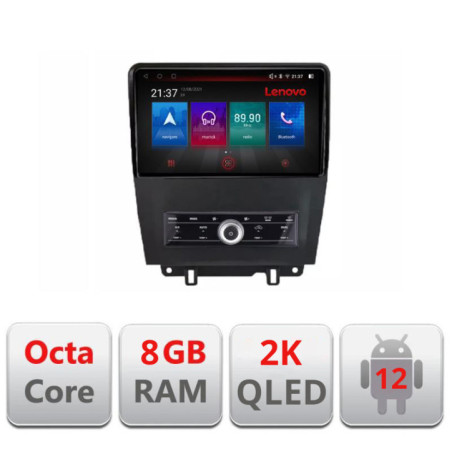 Navigatie dedicata Ford Mustang intre anii 2009-2014 Octa Core Android Radio Bluetooth GPS WIFI/4G DSP LENOVO 2K 8+128GB 360 To
