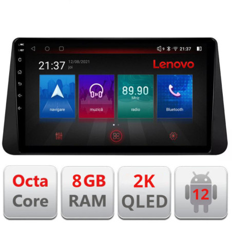Navigatie dedicata Nissan Micra intre anii 2014-2019 Octa Core Android Radio Bluetooth GPS WIFI/4G DSP LENOVO 2K 8+128GB 360 To