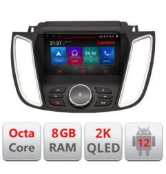 Navigatie dedicata Ford Kuga 2015-2020 SYNC2 si SYNC3 Octa Core Android Radio Bluetooth GPS WIFI/4G DSP LENOVO 2K 8+128GB 360 T