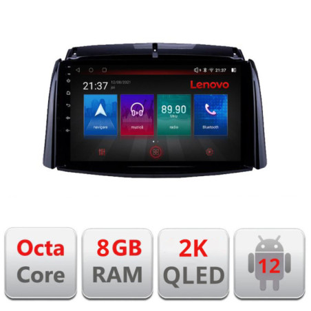 Navigatie dedicata Renault Koleos 2009-2016 M-KOLEOS Octa Core Android Radio Bluetooth GPS WIFI/4G DSP LENOVO 2K 8+128GB 360 To