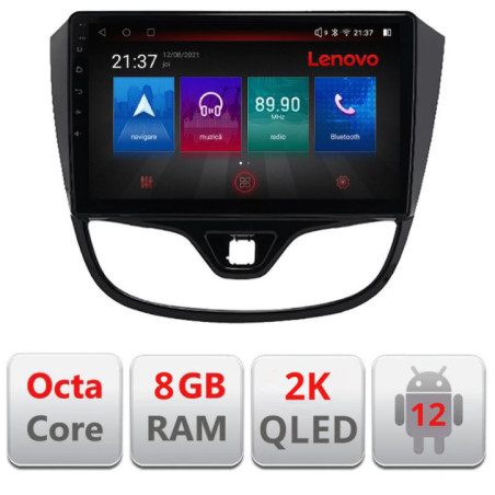 Navigatie dedicata Opel Karl 2017- M-karl Octa Core Android Radio Bluetooth GPS WIFI/4G DSP LENOVO 2K 8+128GB 360 Toslink