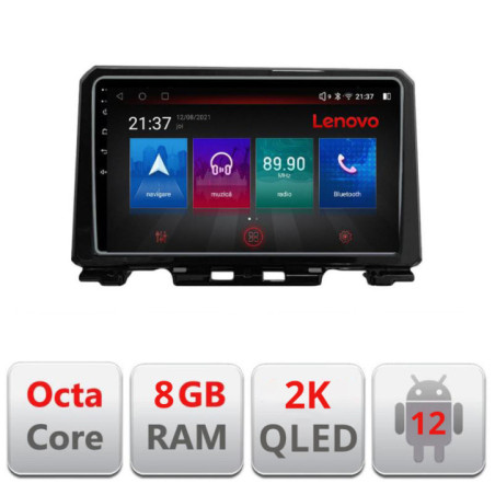 Navigatie dedicata Suzuki Jimny 2018- M-JIMNY Octa Core Android Radio Bluetooth GPS WIFI/4G DSP LENOVO 2K 8+128GB 360 Toslink
