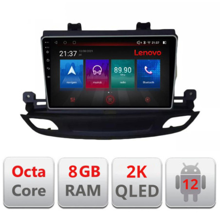 Navigatie dedicata Opel Insignia 2018- M-insignia19 Octa Core Android Radio Bluetooth GPS WIFI/4G DSP LENOVO 2K 8+128GB 360 Tos