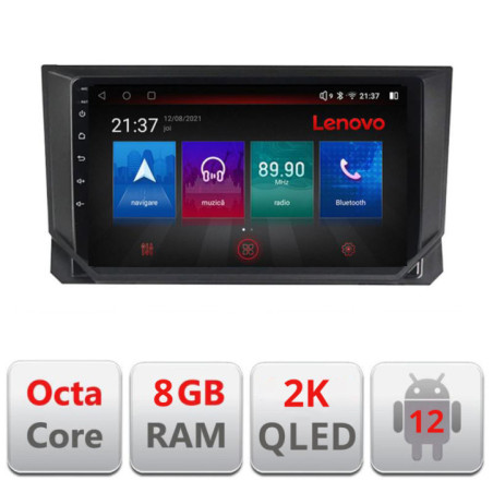 Navigatie dedicata Seat Ibiza 2017- M-IBZ Octa Core Android Radio Bluetooth GPS WIFI/4G DSP LENOVO 2K 8+128GB 360 Toslink