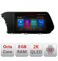 Navigatie dedicata Hyundai I20 2020- M-i20 Octa Core Android Radio Bluetooth GPS WIFI/4G DSP LENOVO 2K 8+128GB 360 Toslink
