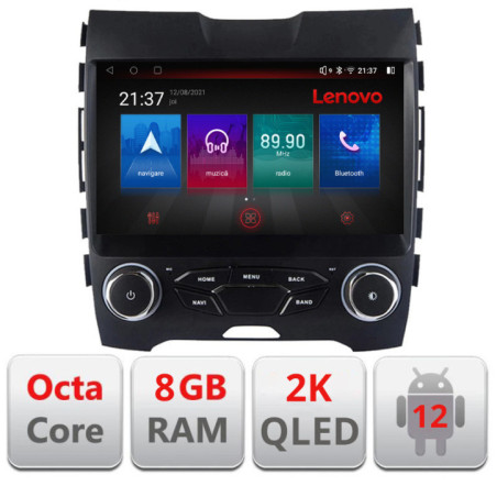 Navigatie dedicata Ford Edge 2015-2021 midline Octa Core Android Radio Bluetooth GPS WIFI/4G DSP LENOVO 2K 8+128GB 360 Toslink
