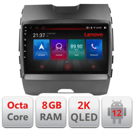 Navigatie dedicata Ford Edge 2015-2021 Highline Octa Core Android Radio Bluetooth GPS WIFI/4G DSP LENOVO 2K 8+128GB 360 Toslink
