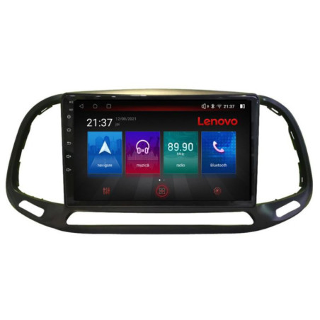 Navigatie dedicata Fiat Doblo 2015-2018 M-DOBLO15 Octa Core Android Radio Bluetooth GPS WIFI/4G DSP LENOVO 2K 8+128GB 360 Tosli