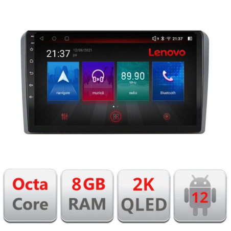 Navigatie dedicata Iveco Daily 2007-2014 M-DAILY Octa Core Android Radio Bluetooth GPS WIFI/4G DSP LENOVO 2K 8+128GB 360 Toslin