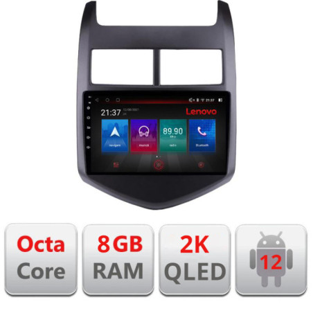 Navigatie dedicata Chevrolet Aveo 2010-2013 M-AVEO10 Octa Core Android Radio Bluetooth GPS WIFI/4G DSP LENOVO 2K 8+128GB 360 To