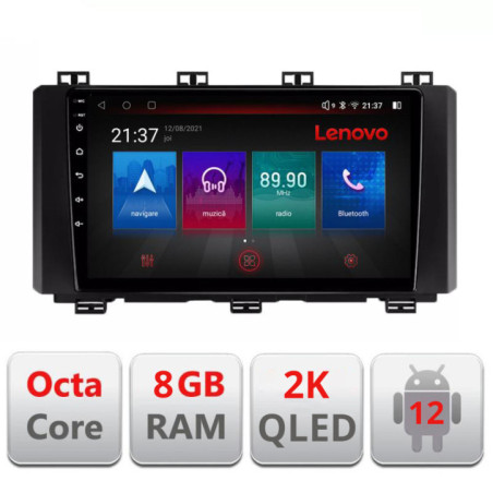 Navigatie dedicata Octa Core Android Radio Bluetooth GPS WIFI/4G DSP LENOVO 2K 8+128GB 360 Toslink
