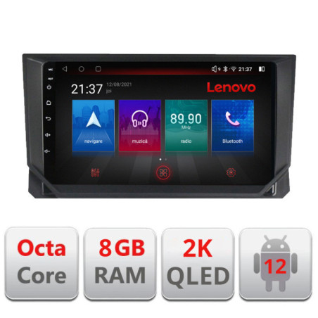 Navigatie dedicata Seat Arona  Octa Core Android Radio Bluetooth GPS WIFI/4G DSP LENOVO 2K 8+128GB 360 Toslink