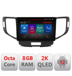 Navigatie dedicata Honda Accord 2008-2012 M-8951 Octa Core Android Radio Bluetooth GPS WIFI/4G DSP LENOVO 2K 8+128GB 360 Toslin