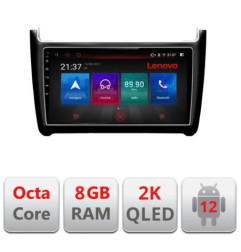 Navigatie dedicata VW Polo 2014-2017 M-655 Octa Core Android Radio Bluetooth GPS WIFI/4G DSP LENOVO 2K 8+128GB 360 Toslink