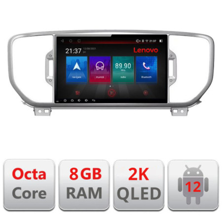 Navigatie dedicata Kia Sportage 2016-2018 M-576 Octa Core Android Radio Bluetooth GPS WIFI/4G DSP LENOVO 2K 8+128GB 360 Toslink