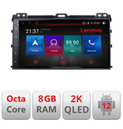 Navigatie dedicata Toyota Prado 2004-2009 M-456 Octa Core Android Radio Bluetooth GPS WIFI/4G DSP LENOVO 2K 8+128GB 360 Toslink
