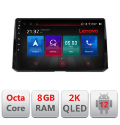 Navigatie dedicata Toyota Corolla 2019- M-388-levin Octa Core Android Radio Bluetooth GPS WIFI/4G DSP LENOVO 2K 8+128GB 360 Tos