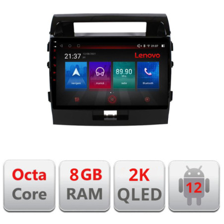 Navigatie dedicata Toyota Land Cruiser L200 M-381 Octa Core Android Radio Bluetooth GPS WIFI/4G DSP LENOVO 2K 8+128GB 360 Tosli