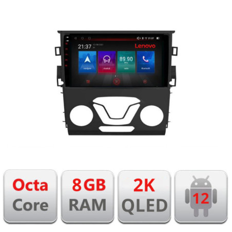 Navigatie dedicata Ford Mondeo 2013-2020 M-377 Octa Core Android Radio Bluetooth GPS WIFI/4G DSP LENOVO 2K 8+128GB 360 Toslink