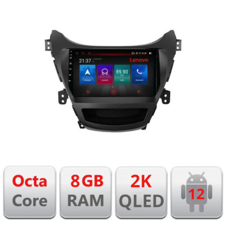 Navigatie dedicata Hyundai Elantra 2013-2015 M-359 Octa Core Android Radio Bluetooth GPS WIFI/4G DSP LENOVO 2K 8+128GB 360 Tosl