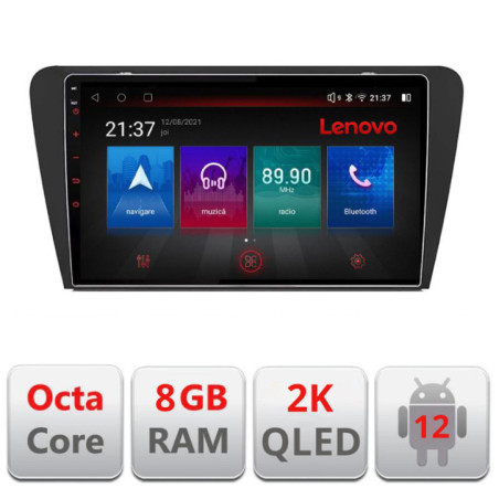 Navigatie dedicata Skoda Octavia 2014-2020 M-279 Octa Core Android Radio Bluetooth GPS WIFI/4G DSP LENOVO 2K 8+128GB 360 Toslin