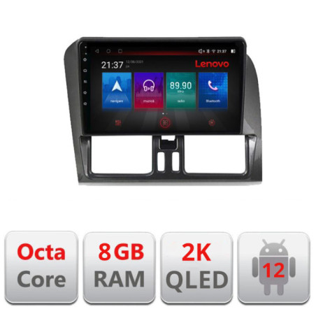 Navigatie dedicata Volvo XC60 M-272 Octa Core Android Radio Bluetooth GPS WIFI/4G DSP LENOVO 2K 8+128GB 360 Toslink
