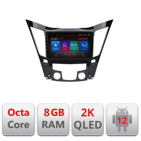 Navigatie dedicata Hyundai Sonata 2011-2015 M-259 Octa Core Android Radio Bluetooth GPS WIFI/4G DSP LENOVO 2K 8+128GB 360 Tosli