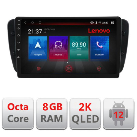 Navigatie dedicata Seat Ibiza 2008-2014 M-246 Octa Core Android Radio Bluetooth GPS WIFI/4G DSP LENOVO 2K 8+128GB 360 Toslink