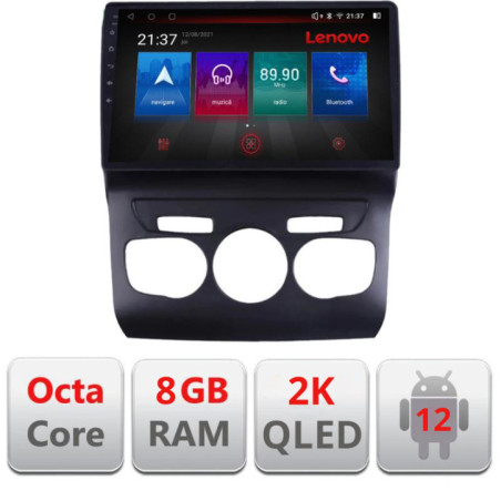 Navigatie dedicata Citroen C4 2011-2016  M-241 Octa Core Android Radio Bluetooth GPS WIFI/4G DSP LENOVO 2K 8+128GB 360 Toslink
