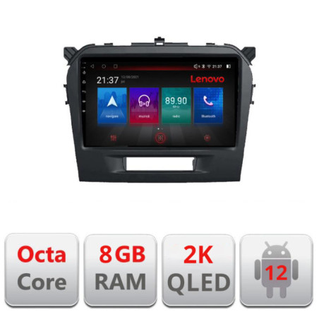 Navigatie dedicata Suzuki Grand Vitara 2016- M-2265 Octa Core Android Radio Bluetooth GPS WIFI/4G DSP LENOVO 2K 8+128GB 360 Tos