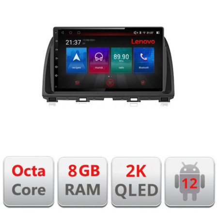 Navigatie dedicata Mazda CX-5 2012-2015 M-212 Octa Core Android Radio Bluetooth GPS WIFI/4G DSP LENOVO 2K 8+128GB 360 Toslink