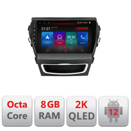 Navigatie dedicata Hyundai Santa Fe IX45 M-209 Octa Core Android Radio Bluetooth GPS WIFI/4G DSP LENOVO 2K 8+128GB 360 Toslink
