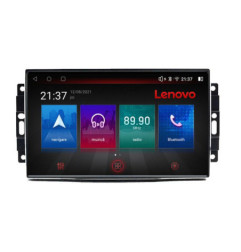 Navigatie dedicata Chrysler Jeep M-202 Octa Core Android Radio Bluetooth GPS WIFI/4G DSP LENOVO 2K 8+128GB 360 Toslink