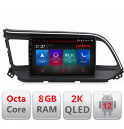 Navigatie dedicata Hyundai Elantra 2018- M-1581 Octa Core Android Radio Bluetooth GPS WIFI/4G DSP LENOVO 2K 8+128GB 360 Toslink